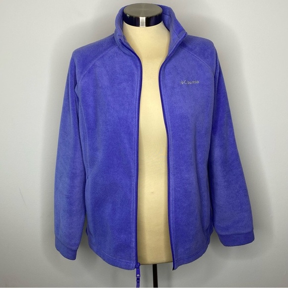 Columbia Lavender Full Zip Front Fleece - Picture 4 of 9